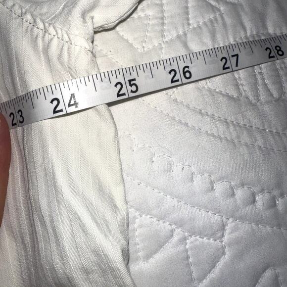 Tommy Bahama Shirt Mens Large Cream Striped Silk Button Up Hawaiian Relax - Picture 9 of 11